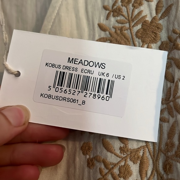 Meadows Kobus Wrap Dress in Ecru - Picture 11 of 11